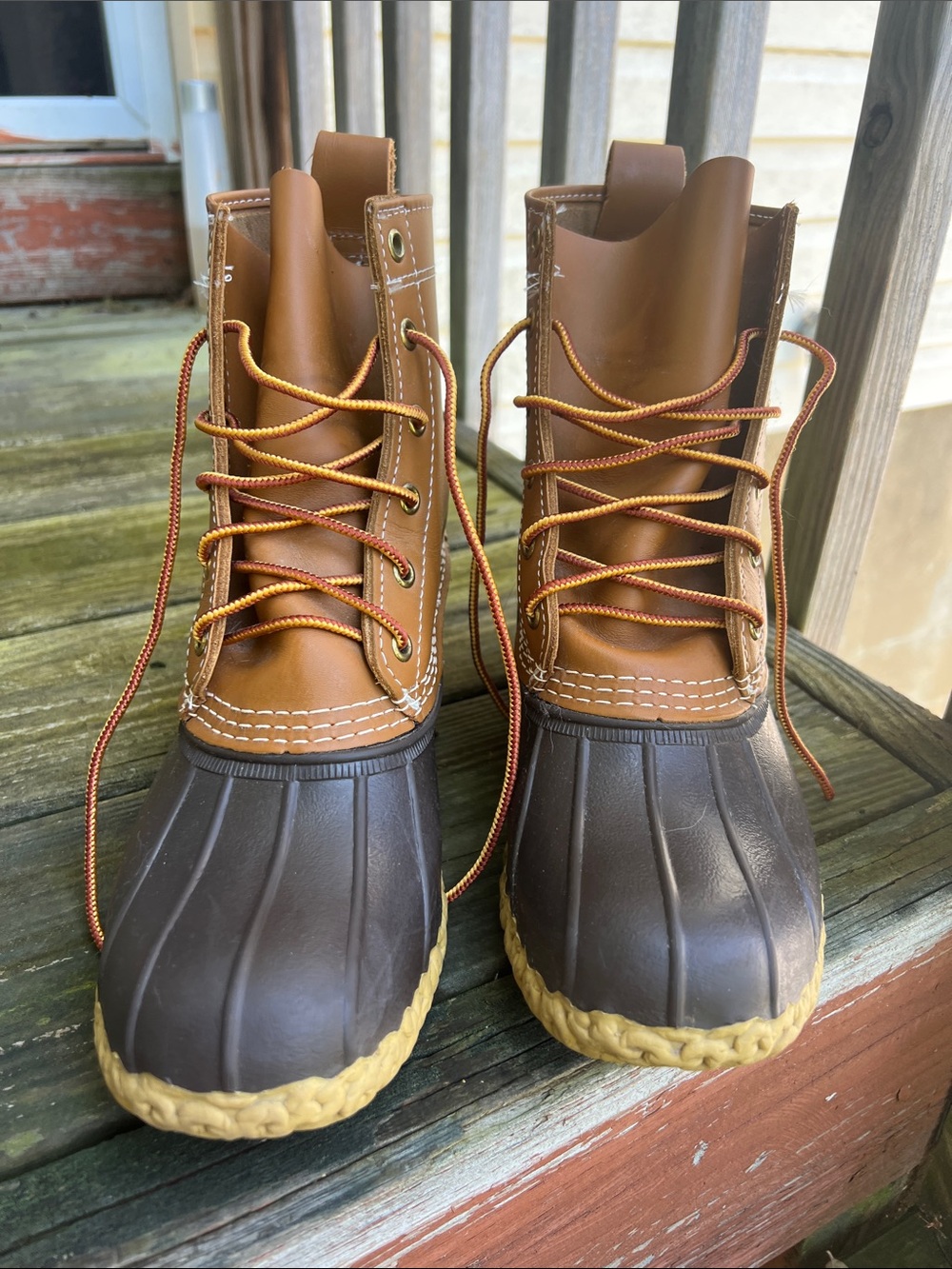 L.L. Bean Leather Bean Boots in Chestnut